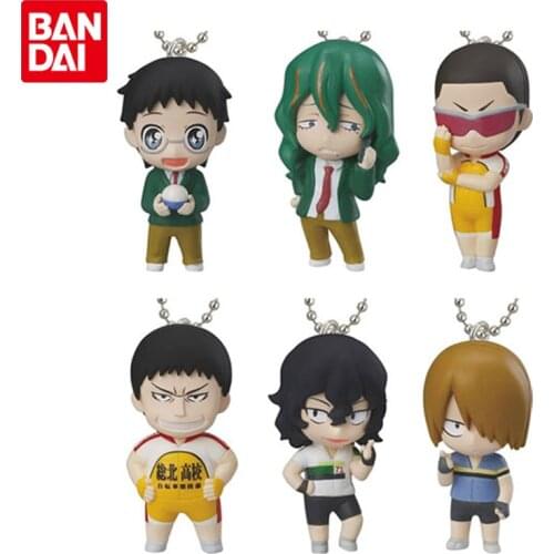 BANDAI Genuine Gashapon Yowamushi Pedal Grande Road Anime Action Figures Keychain Pendant Collectible Model Toys Gifts for Kids