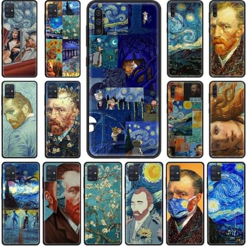 Van Gogh oil painting Art Cover for Samsung Galaxy A51 A71 A21s A31 A12 A41 A11 A02s A42 A01 A21 A91 A32 A52 A72 5G Phone Case