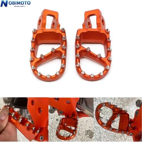 Motorcycle Pegs Pedal Footpeg Foot For KTM 85 125 150 250 300 350 450 500 530 SX-F XC-W Six Days TPI EXC-F 2016-2021 Motocross