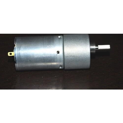 Free shipping 37GB545 DC 12V 10RPM Motor gear motor Powerful High Torque Gear Box Motor 3V 6V 12V DC Brush Motor