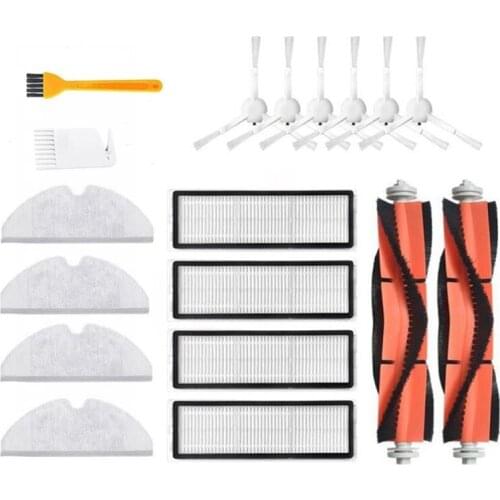 HOT！-Side Roller HEPA Filter Main Brush Mop Kit for XIAOMI MIJIA 1C 1T STYTJ01ZHM and STYTJ02ZHM Vacuum Cleaner Parts