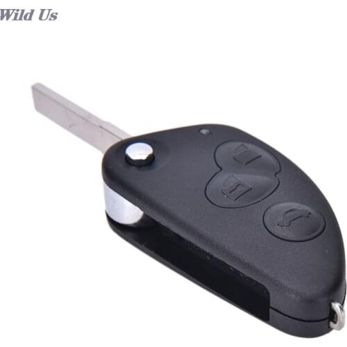New 1pc Car Replament Key Case 3 Buttons Flip Remote Key Case Shell For Alfa Romeo 147 156 166 GT JTD TS