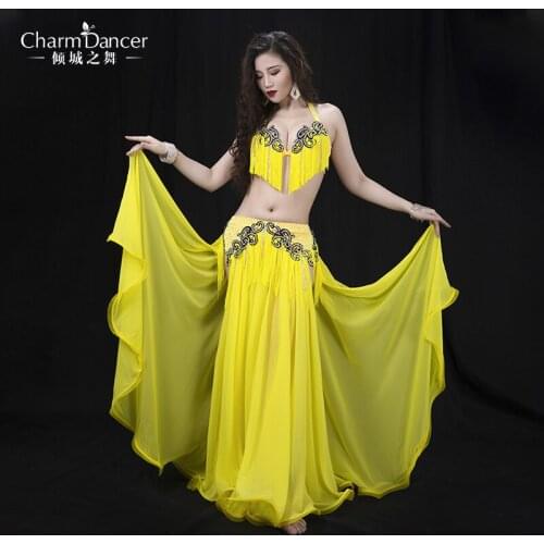 2020 new high grade Professional Performance Dancewear bra+skirt Outfit Women Brand Bellydance Costumes YC059