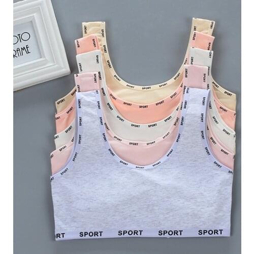 New girls bra vest cotton sports summer thin section breathable Young Girls Training Bra 8-18Y teenage girls clothing