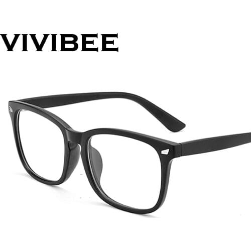 VIVIBEE Women Oversized Black Anti Blue Ray Light Filter Leopard Glasses for Computer Protection Blocking Gaming Men Eyeglasses