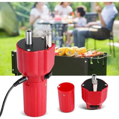 BBQ Grill Motor Roast Bracket Holder Supplies Kitchen Gadget Cooking Tools Outdoor Picnic USB Barbecue Motor Rotisserie Rotator