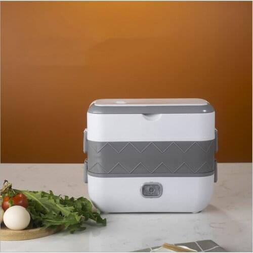 Portable Electric Lunch Box Single/double Layer Mini Food Heating Box Rice Bowl Heating Container Food Warmer Stainless Steel