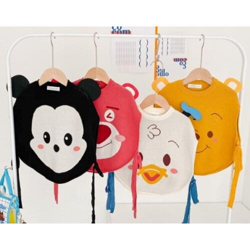 Disney Mickey Pooh Lotso Bear Anime Casual Vests Waistcoats Cartoon Children Clothing Outerwear Coats Winter Warm