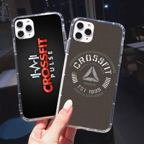 Keep calm and crossfit on Phone Case Transparent for iPhone 11 12 mini pro XS MAX 8 7 6 6S Plus X 5S SE 2020 XR