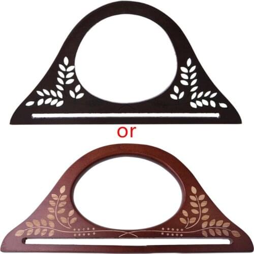 Wood Handle Purse Frame Wooden Bag Handle DIY Handbag Accessories