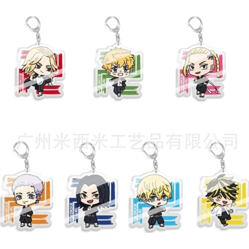 Tokyo Revengers Anime Cosplay Keychain Manjiro Ken Takemichi Hinata Atsushi Chibi Kawaii Bag Pendant Fans Collection Props