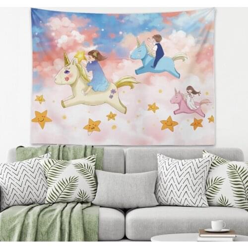 Childrens Room Decoration Cloth Small Fresh BIns Hanging гобелен на стену European Sofa Tapestry Background декор Home Decor