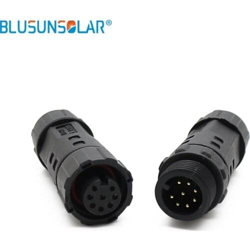 M12 Waterproof Connector Electrical Terminal Adapter Wire Connector Tread and Soldering Wire to Wire connector for LED Light