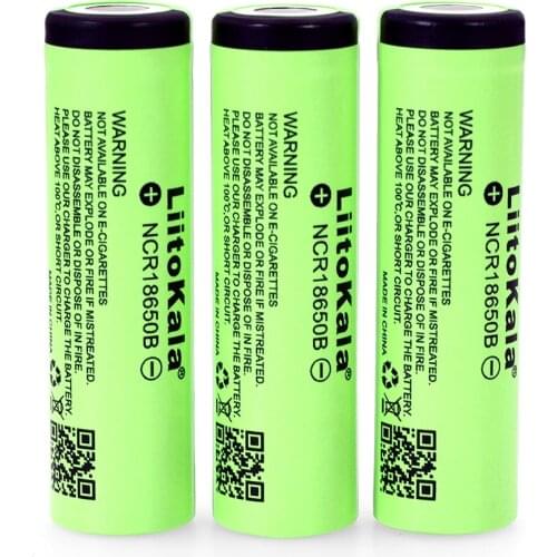 10PCS 2019 Liitokala New original 18650 3400mAh lithium battery NCR18650B 3.7V battery for flashlights