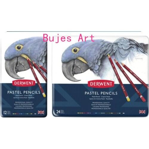 12/24/36/72 color 4mm core pastel Pencil Student artist Art Painting Supply for derwent Portrait painting draw pencil tin box