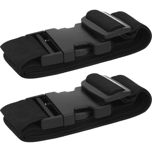 2pcs Adjustable Travel Luggage Suitcase Bag Securing Belt Straps Baggage Tie