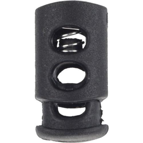 20 Pcs 0.24" Dia Hole Rope Drawstring Cord Locks For Clothing Tent Backpack