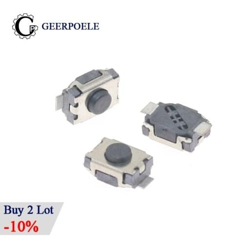 3*4*2H 2P/4P 12V 0.05A Push Button Switch Micro Tact Touch Switch Metal Tactile