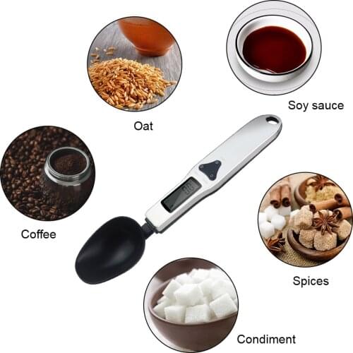 500g/0.1g Digital Spoon Scale Portable LCD Display Kitchen Baby Food Measuring Spoon Electronic Weight Balance for Baking