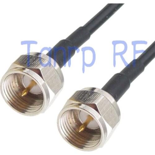 6in F male plug to F male plug RF connector adapter 15CM Pigtail coaxial jumper cable RG174 extension cord