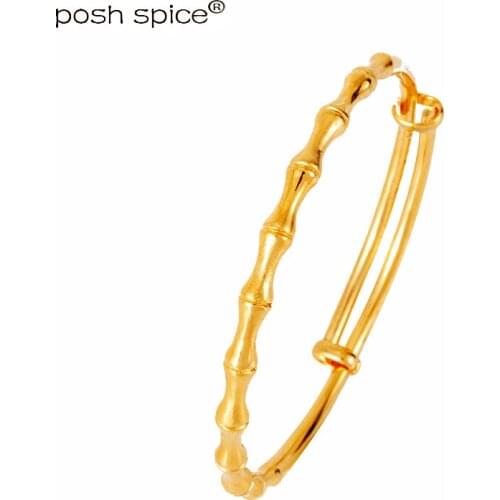 Bamboo Arabic Bangles Copper Ball Indian Bracelets Dubai Bangles for WomArabic Bangles Copper Indian Bracelets Dubai Bangles for Women Middle East Ethiopian African Gold Bracelets&Bangles Bridal Jewelry for Girls