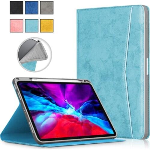Coque for iPad Air 4 10.9 Case 2020 with Pencil Holder Soft TPU Back Stand Cover for iPad Air4 10.9 Inch Tablet Case Cover Funda