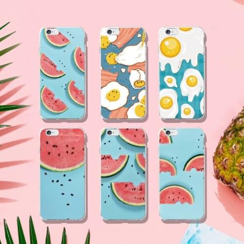 Watermelon Melon Style Phone Case For iPhone 7 8 Plus 11 Pro 10 X XS XR 6 6S 5 5S SE Max Soft Clear Silicone