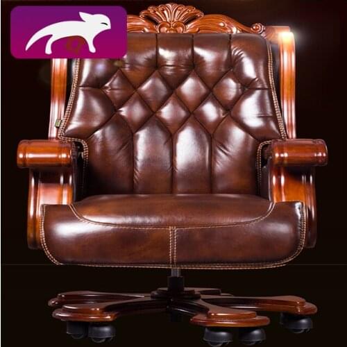 Black Leather swivel chair, massage chair, executive