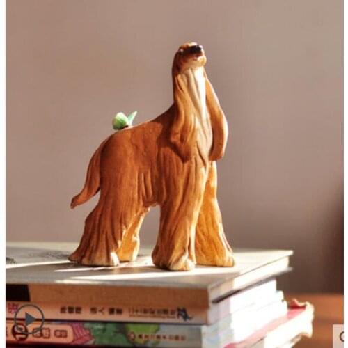 Living room decoration dog year zodiac animal pieces of personality multi - fleshed animal floret statue home decoration wedding