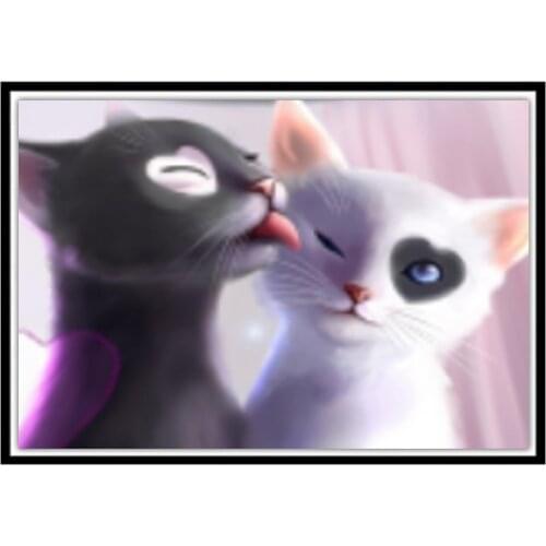 DIY 5D diamond drawing cartoon animal landscape flower round diamond Mosaic home decoration pattern handmade New Year gifts