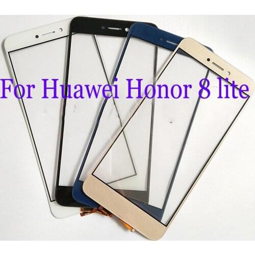 For Huawei Honor 8 lite PRA-AL00 Front Glass Lens Touch Screen Digitizer Honor8 lite Replacement LCD Screen Flex cable