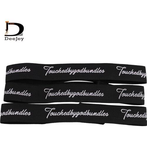 High Quality Custom All Over Logo Elastic Headband Sport Hot Sale Elastic Band Knitted Accessories Head Wraps Unisex