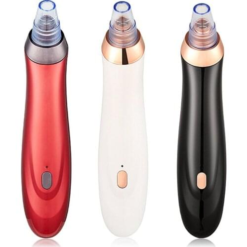 Mini Handheld Electric Facial Vacuum Suction Rechargeable Pore Cleaner Face Cleansing Blackhead Removal Acne Treatment Extractor