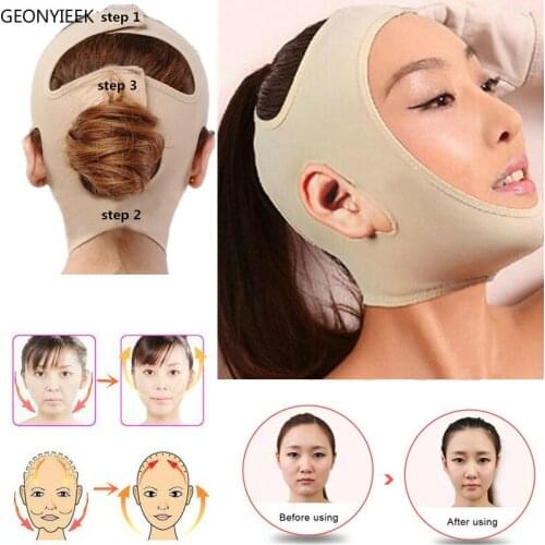 Hot Sale Face V Shaper Facial Slimming Bandage Relaxation Lift Up Belt Shape Lift Reduce Double Chin Face Thining Band Massage