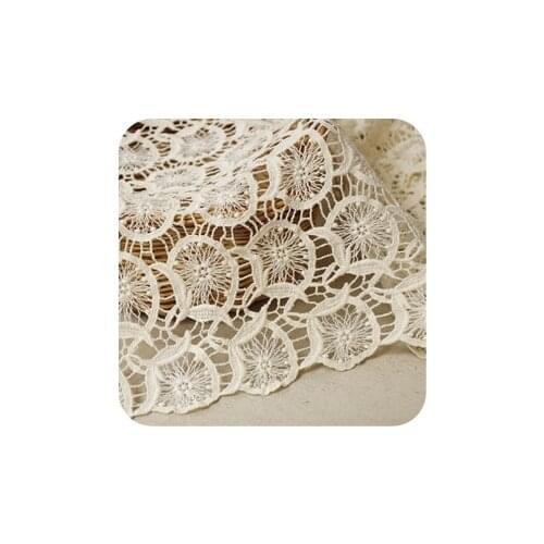 Hollow lace fabric,Cotton embroidery cloth,Fabric for sewing,skirt Patchwork material,110cm*50cm/pcs