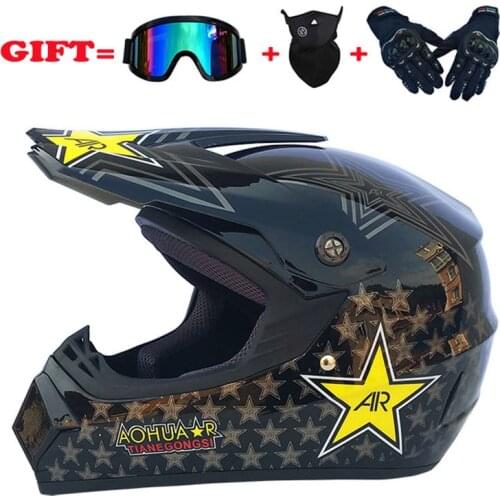 Sturen 3 Stuks Gift Flip Up Motorhelm Kinderen motocross Off Road Helm ATV Dirt bike Downhill MTB DH racing helm