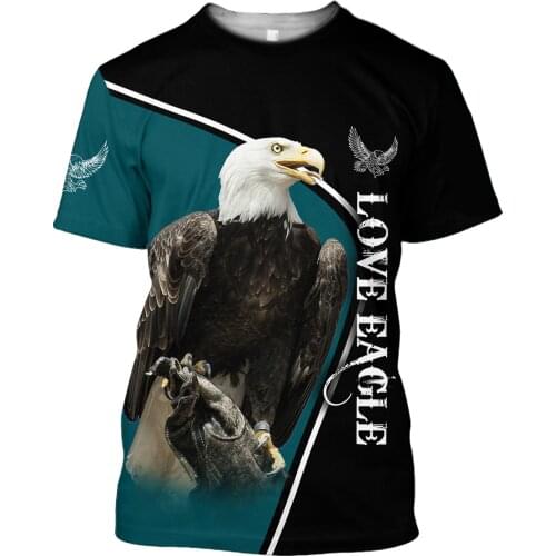 Mens 3D All Over Print Casual T-Shirts Love Eagle Tattoo Unisex Tops Harajuku Summer Tee Hip-Hop Women Short Sleeve Plus Size 11