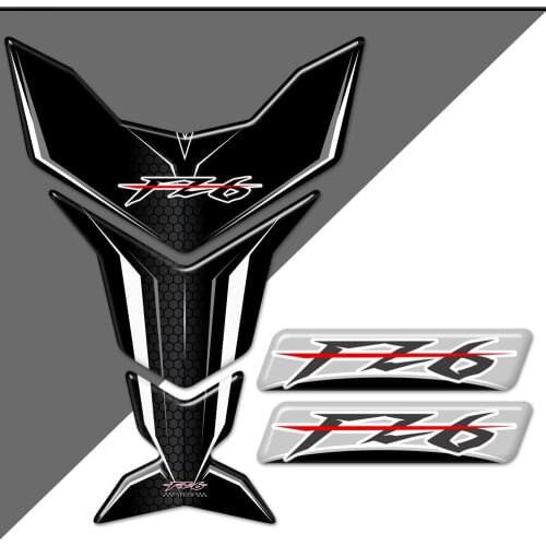 Stickers Tank Pad Protector For Yamaha FZ6 FZ6S FZ6N FZ6 Fazer Decals Knee Fuel Emblem Badge Logo 2015 2016 2017 2018 2019 2020