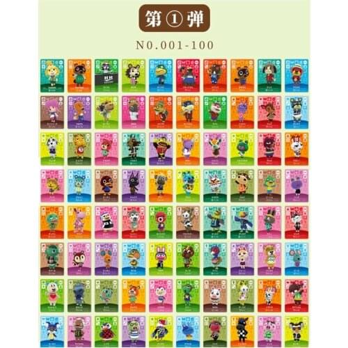 New 100pcs Animal Croaaing Card Work for NS Switch 3DS Game Marshal Card Set NFC Cards Series 1 2 3 4