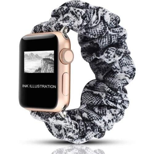 Scrunchie Elastic watchband for apple watch 5/4/3/2/1 strap 38mm/40mm/42mm/44mm iwatch bracelet wristbelt accessories