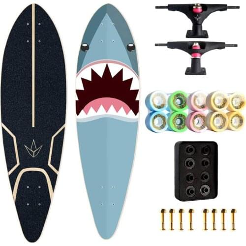 Land Surfing Skateboard Big Fish Board, Maple Skateboard 35 Inches Long Skateboard, City Road Carver Land Cruiser Complete