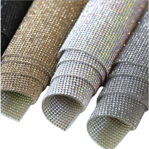 Rhinestones Diy Decoration Crystal Stickers Self-Adhesive Sheet 9.45 x 15.7 Inch Party Craft Decor Sparkling White Colorful