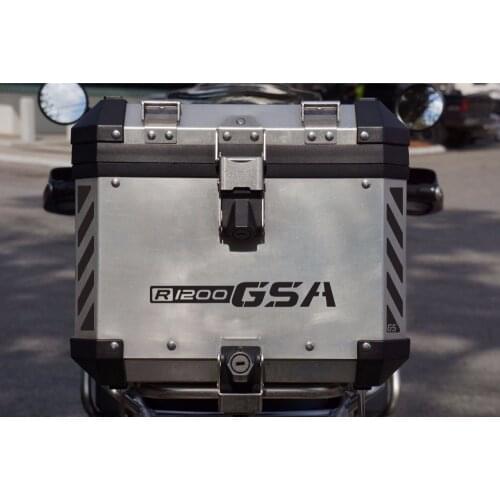 GSA Adventure Motorcycle Reflective Decal Kit "R1200 GSA" for Touratech Top Case