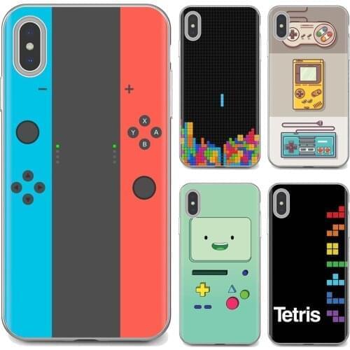 Tetris tetromino Game Boy Box print Covers For iPhone iPod Touch 11 12 Pro 4 4S 5 5S SE 5C 6 6S 7 8 X XR XS Plus Max 2020