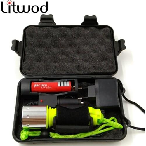 XM-L2 U3 T6 Professional Diving LED Flashlight Waterproof IP88 Underwater 20 Meter Torch 5 Colors White Green Blue Red Lantern