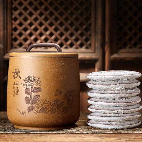 Storage Of Tea Bags Box Tea Jar Container Vintage Tea Caddy Tin Tea Storage Large Ceramic Jar Caja Para Te Kitchen Bar BC50CG