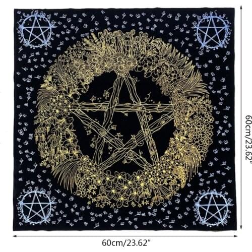 094C Divination Tablecloth Ta-rot Cards Bag Board Card Pad Game Cloth Board Game Accessories Flannel Ta-rot