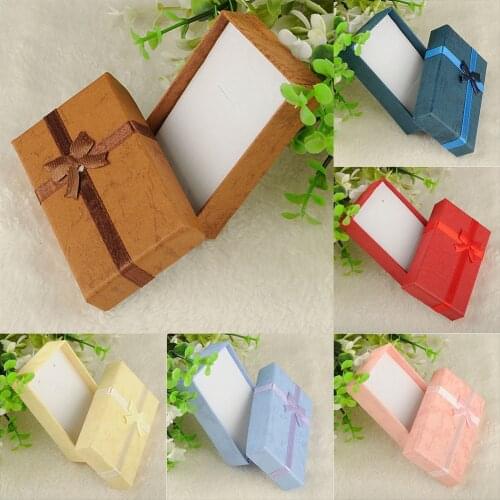 1PC Gift Box Fashion Colorful New 4x4x3cm/8x5x2.5cm/9x7x3cm Organizer Box Storage Cute Box Small Gift Box For Rings Earrings