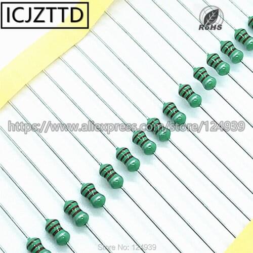 100PCS NEW 0307 Inductors 3.3UH 3.3R 3R3 3.9UH 3.9R 3R9 4.7UH 4R7 1/4W 0.25W Color Ring Inductance Circle Power Inductor
