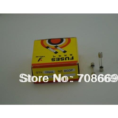 100pcs Fast Blow Glass Fuse 6mm x 30mm 250V 2A